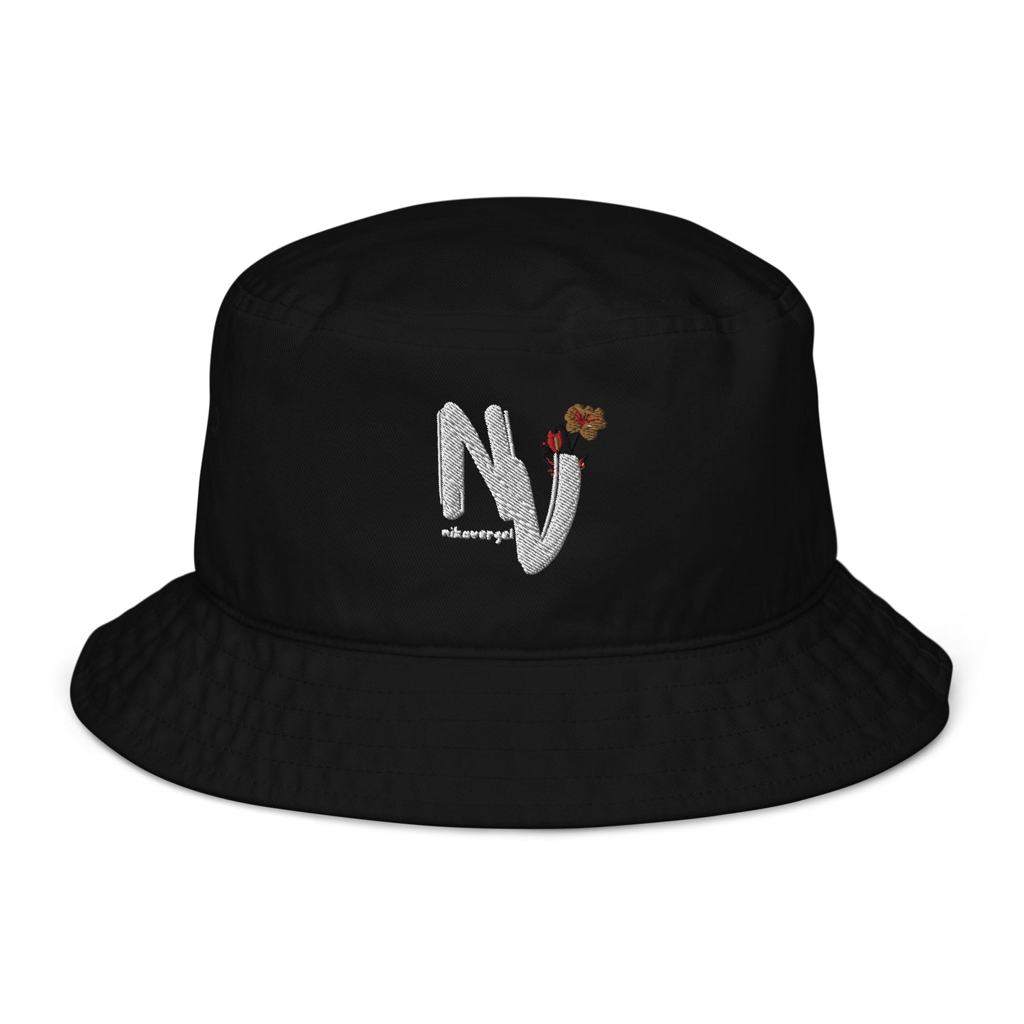 "nikovergel" Logo Bucket Hat