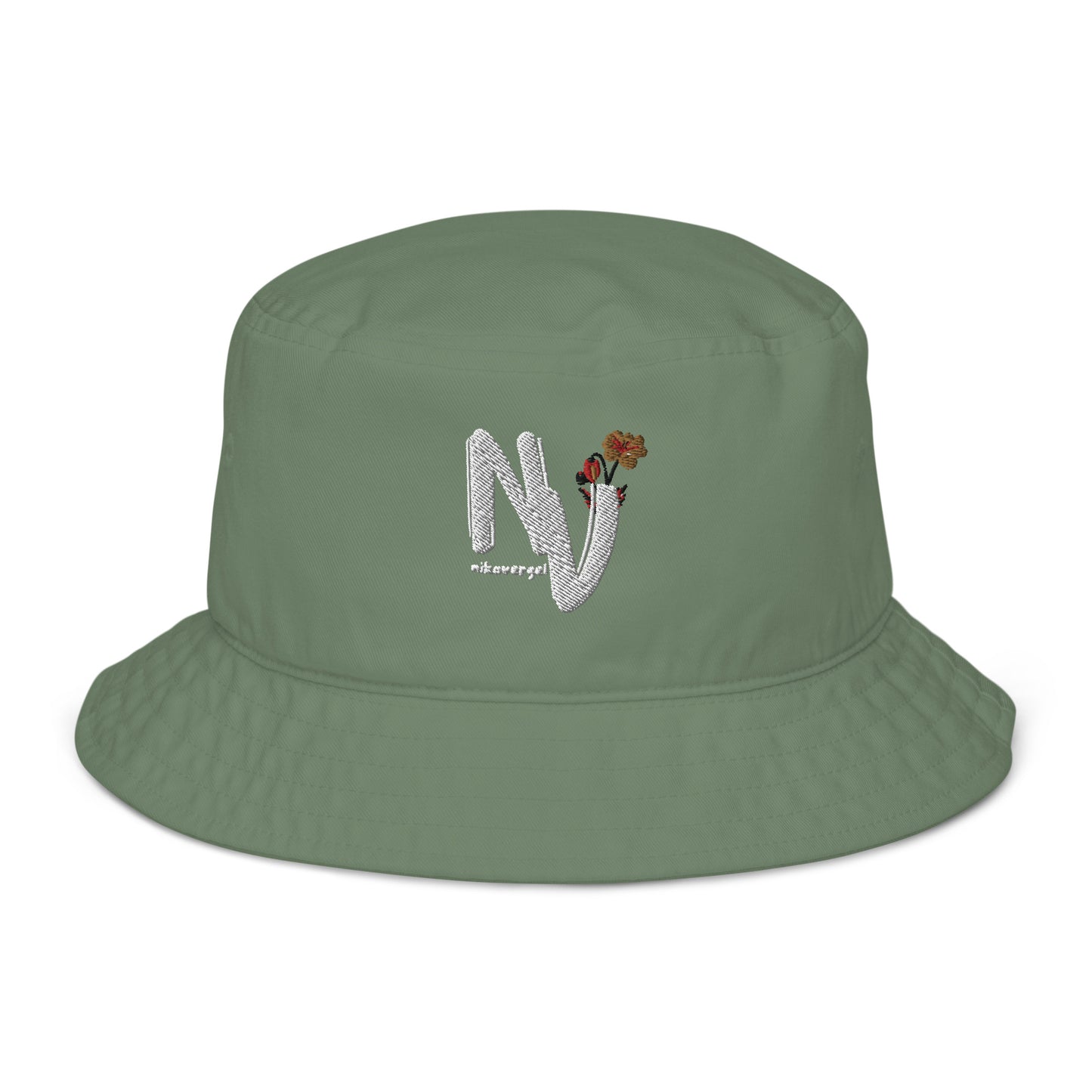 "nikovergel" Logo Bucket Hat