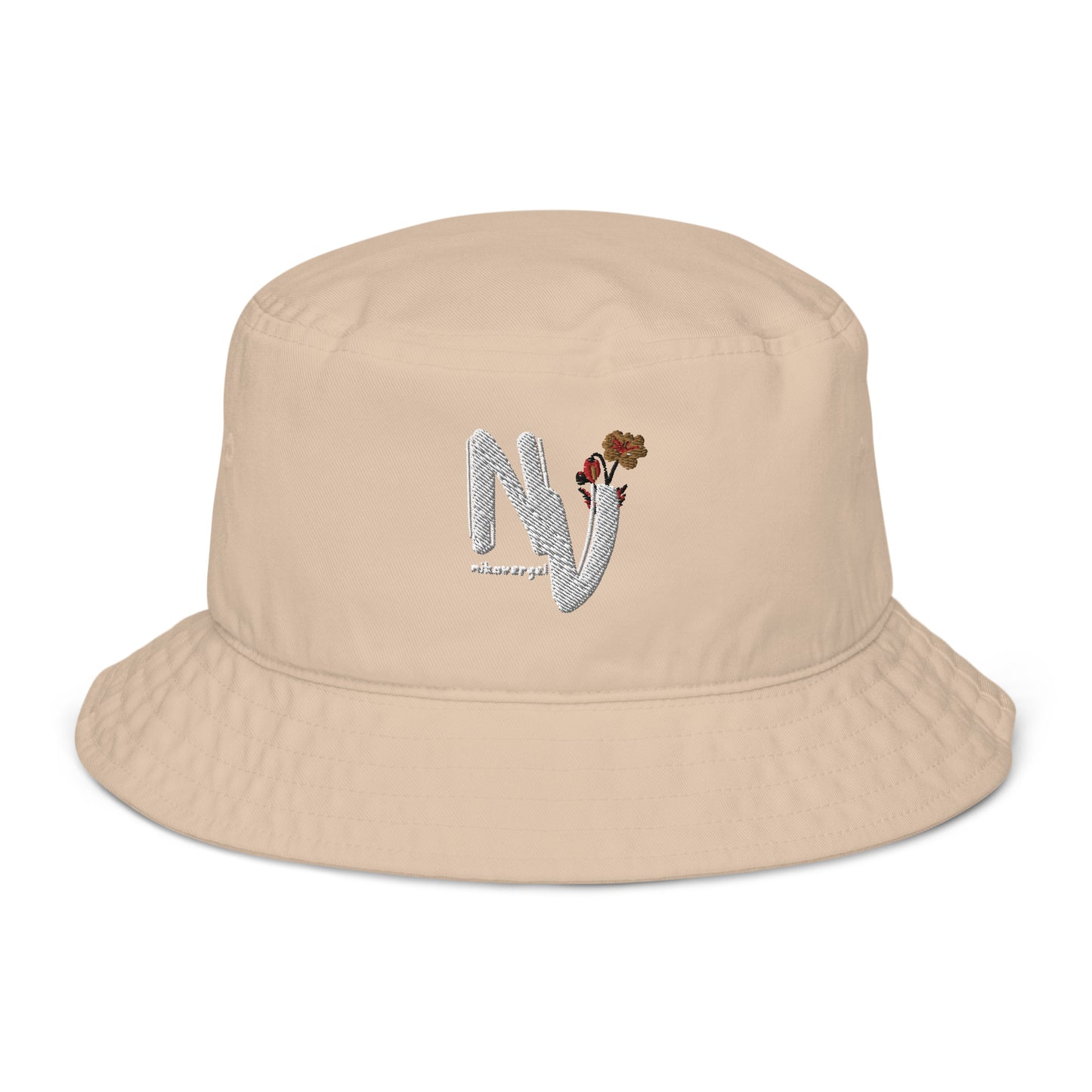 "nikovergel" Logo Bucket Hat